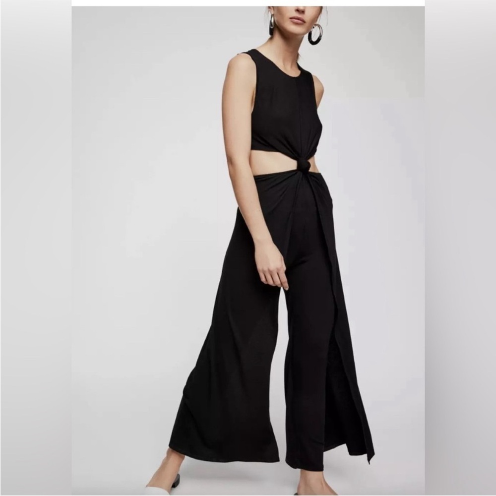 Free People FP Beach Tamarama Maxi Black Romper Jumper Jumpsuit, Size Small - Picture 4 of 10